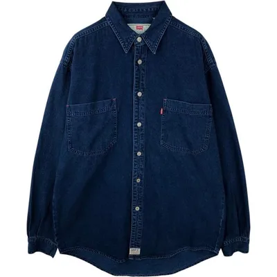 古着 90年代 リーバイス Levi's 長袖 デニムシャツ メンズM相当 ヴィンテージ /eaa643855