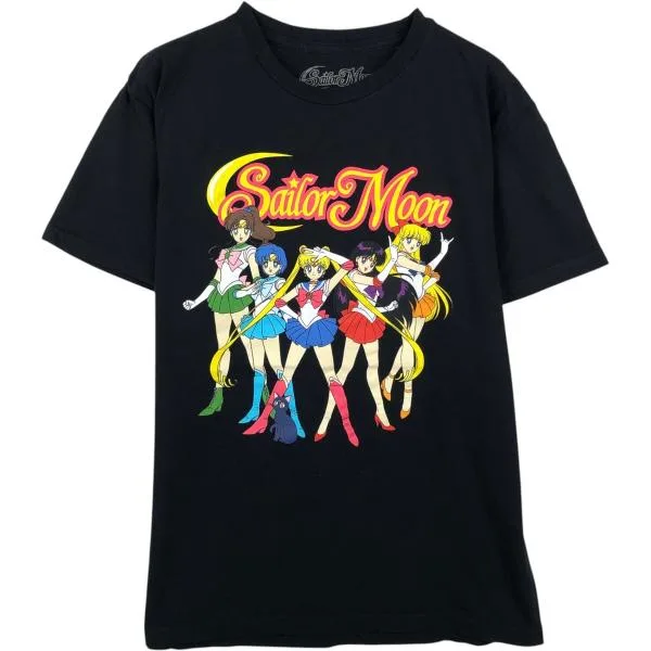 古着 SAILOR MOON セーラームーン アニメ キャラクタープリントTシャツ メンズM相当 /eaa647615