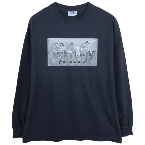 古着 90年代~ NBC Experience FRIENDS フレンズ テレビドラマ ムービー ロングTシャツ ロンT USA製 メンズXL相当 ヴィンテージ /eaa651405