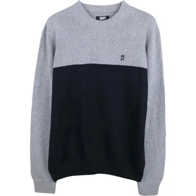 古着 ダナキャランニューヨーク DKNY ツートン コットンニットセーター メンズM相当 /eaa654190