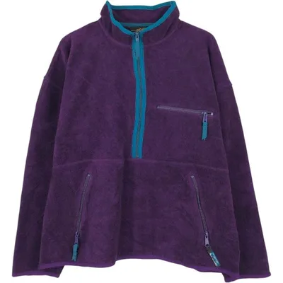 古着 80~90年代 エディーバウアー Eddie Bauer 黒タグ ハーフジップ フリースプルオーバー USA製 メンズL相当 ヴィンテージ /eaa656174