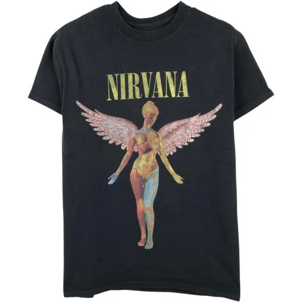 古着 NIRVANA ニルヴァーナ バンドTシャツ バンT メンズS相当 /eaa658892