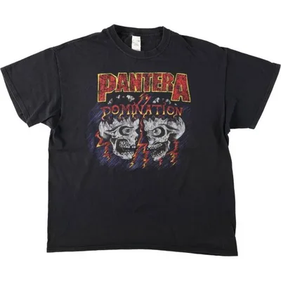 古着 ギルダン GILDAN PANTERA パンテラ ドクロ柄 スカル柄 バンドTシャツ バンT メンズXL相当 /eaa662297