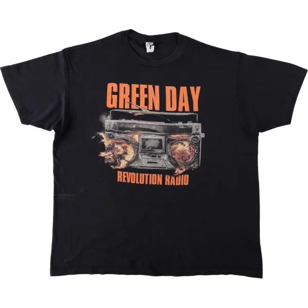 Old clothes OPTIMA GREEN DAY Band T-shirt Van T Men's XL equivalent /eaa662376