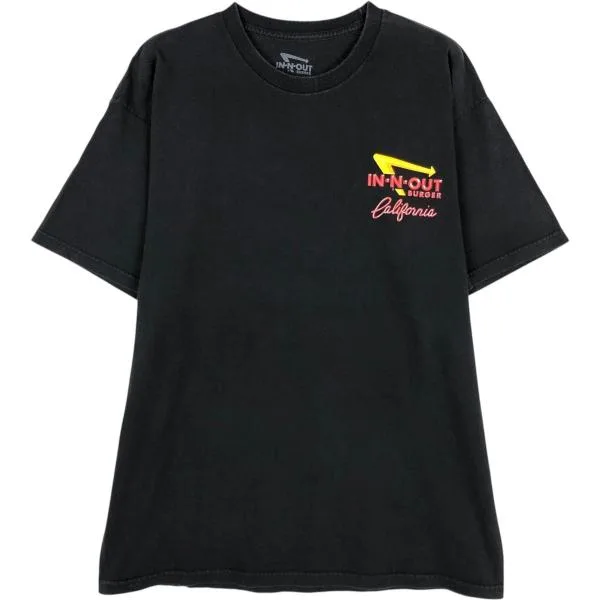 古着 IN-N-OUT BURGER インアンドアウトバーガー アドバタイジングTシャツ メンズL相当 /eaa662423