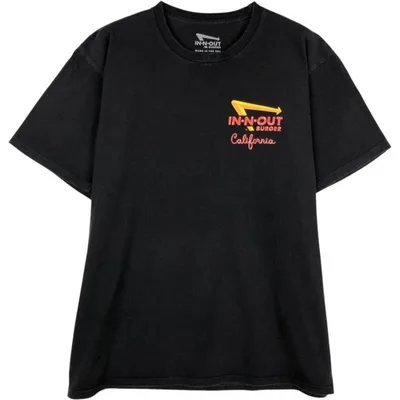 古着 IN-N-OUT BURGER インアンドアウトバーガー アドバタイジングTシャツ USA製 メンズL相当 /eaa662426