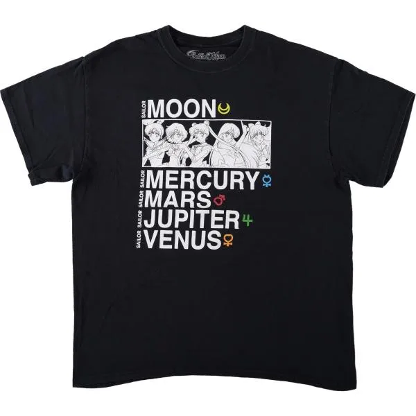 古着 Sailor Moon 美少女戦士セーラームーン アニメ キャラクタープリントTシャツ メンズL相当 /eaa662490