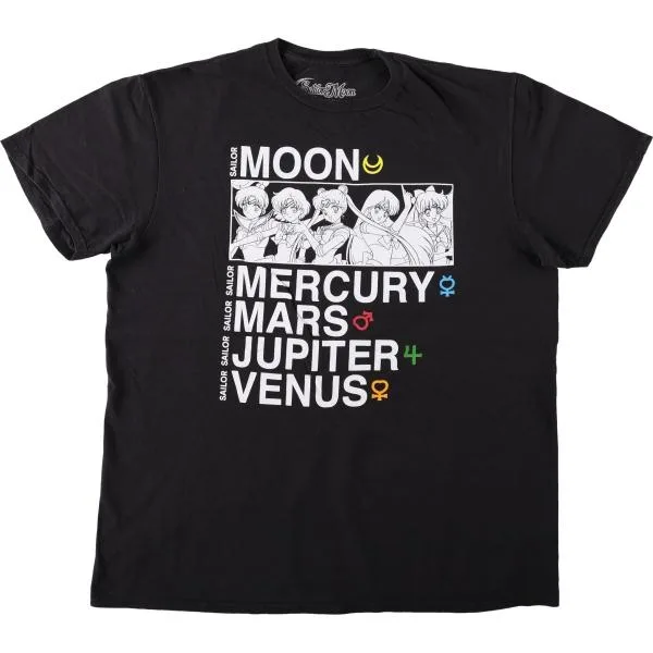 古着 Sailor Moon 美少女戦士セーラームーン アニメ キャラクタープリントTシャツ メンズL相当 /eaa662496