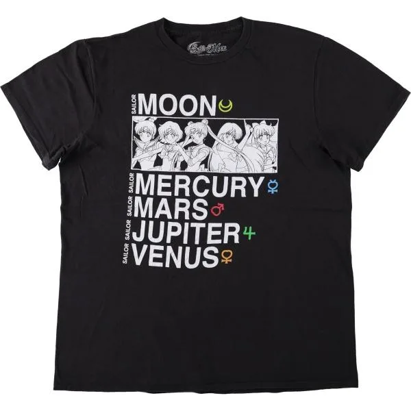 古着 Sailor Moon 美少女戦士セーラームーン アニメ キャラクタープリントTシャツ メンズL相当 /eaa662497
