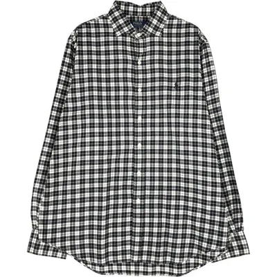 เสื้อผ้าเก่า Ralph Lauren Ralph Lauren POLO RALPH LAUREN เสื้อเชิ้ตผ้าฝ้ายแขนยาวคอกว้างผู้ชาย L เทียบเท่า /eaa663252