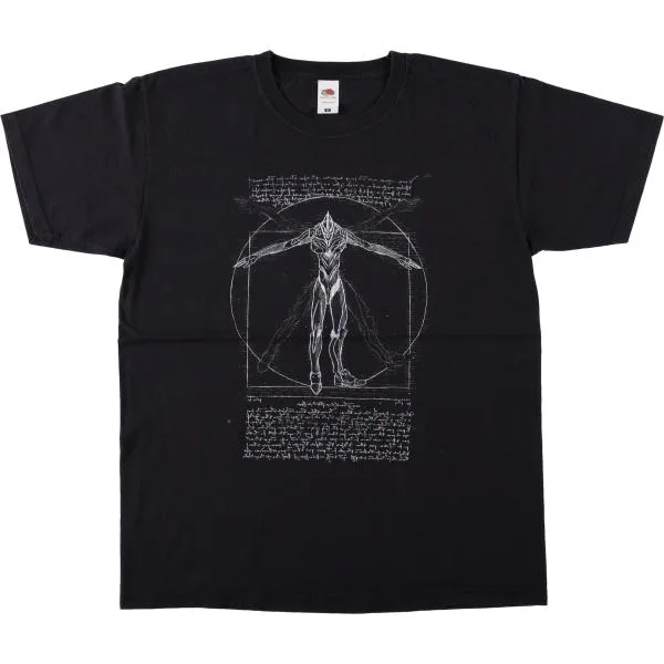 古着 フルーツオブザルーム FRUIT OF THE LOOM EVANGELION エヴァンゲリオン アニメ キャラクタープリントTシャツ メンズM相当 /eaa664883