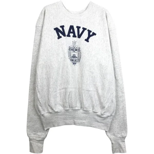 古着 90年代 THE MIDSHIPMEN STORE U.S.NAVY プリントスウェットシャツ トレーナー USA製 メンズXL相当 ヴィンテージ /eaa665389