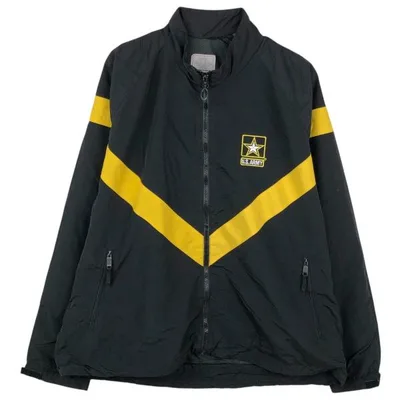 古着 米軍実品 U.S.ARMY IPFU トレーニングジャケット ナイロンジャケット USA製 LARGE / SHORT メンズXL相当 /eaa665896