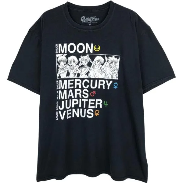 古着 SAILOR MOON 美少女戦士セーラームーン アニメ キャラクタープリントTシャツ メンズXL相当 /eaa667073