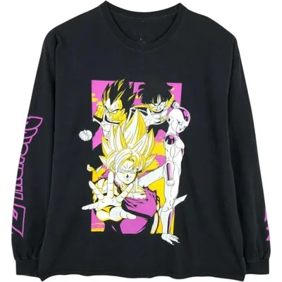 古着 DRAGONBALL Z ドラゴンボールZ キャラクタープリントロングTシャツ ロンT メンズL相当 /eaa667950