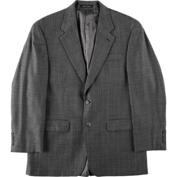 古着 ラルフローレン Ralph Lauren LAUREN ローレン 千鳥格子柄 ウールテーラードジャケット メンズM相当 /eaa668039