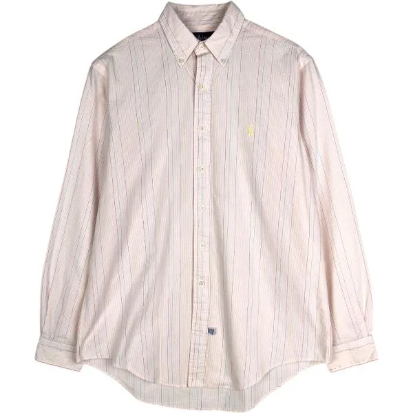 古着 ラルフローレン Ralph Lauren 長袖 ボタンダウンストライプシャツ メンズL相当 /eaa669101