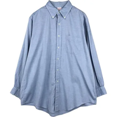 古着 ブルックスブラザーズ Brooks Brothers MAKERS 長袖 ボタンダウンシャツ USA製 メンズL相当 /eaa669131