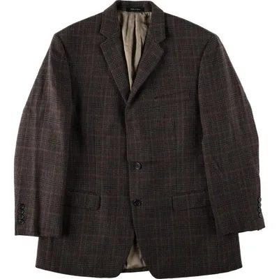 古着 ラルフローレン Ralph Lauren LAUREN ローレン チェック柄 ウールテーラードジャケット メンズL相当 /eaa669382