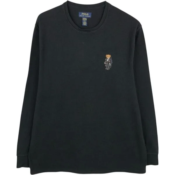 古着 ラルフローレン Ralph Lauren POLO RALPH LAUREN SLEEPWEAR ポロベア サーマルロンT ハニカム メンズXL相当 /eaa669423