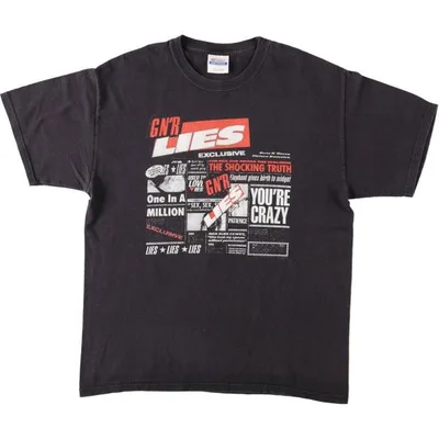 古着 ヘインズ Hanes HEAVYWEIGHT GUNS N' ROSES ガンズアンドローゼズ バンドTシャツ バンT メンズL相当 /eaa670202