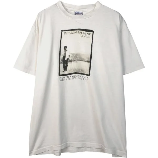 古着 All Sport Jackson Browne ジャクソン ブラウン バンドTシャツ バンT USA製 メンズXL相当 /eaa670228
