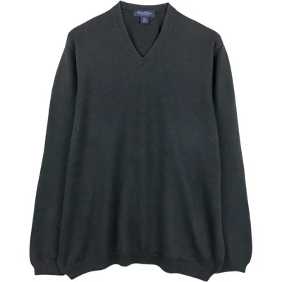 古着 ブルックスブラザーズ Brooks Brothers Vネック コットンニットセーター メンズXL相当 /eaa672426