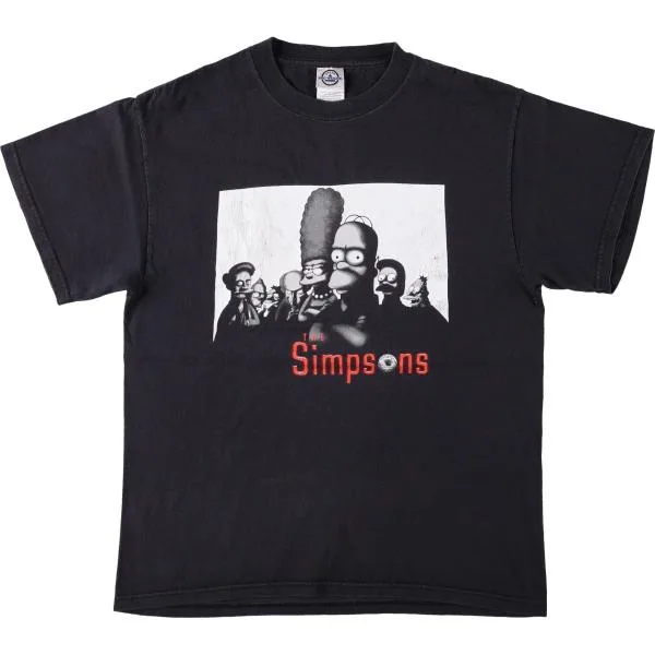 古着 デルタ DELTA THE SIMPSONS シンプソンズ パロディ キャラクタープリントTシャツ メンズM相当 /eaa672572