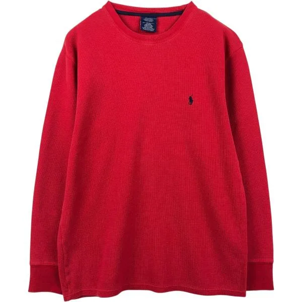 古着 ラルフローレン Ralph Lauren POLO RALPH LAUREN SLEEPWEAR サーマルロンT ワッフル メンズL相当 /eaa672891