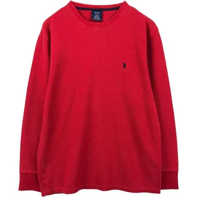 古着 ラルフローレン Ralph Lauren POLO RALPH LAUREN SLEEPWEAR サーマルロンT ワッフル メンズL相当 /eaa672891
