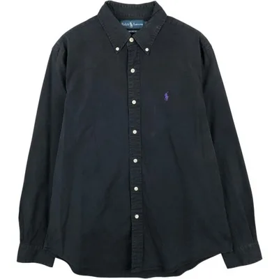 古着 ラルフローレン Ralph Lauren CUSTOM FIT 長袖 ボタンダウンシャツ メンズL相当 /eaa672943