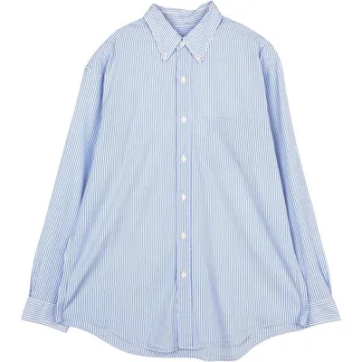 古着 ブルックスブラザーズ Brooks Brothers Est.1818 シアサッカー 長袖 ボタンダウンストライプシャツ メンズL相当 /eaa673038