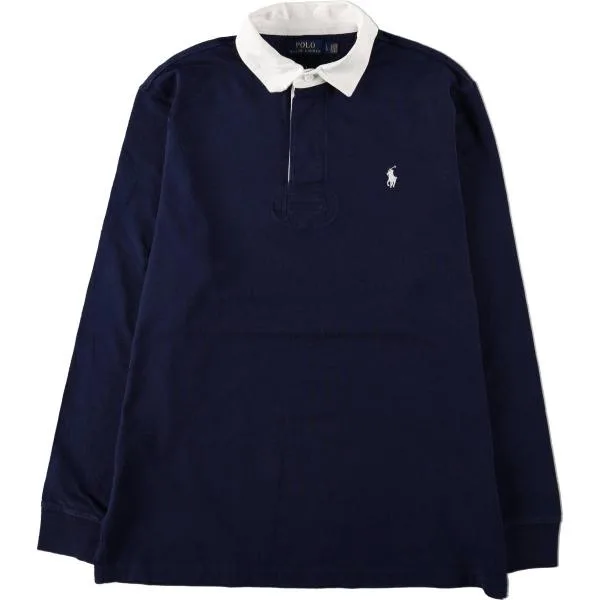古着 ラルフローレン Ralph Lauren POLO by Ralph Lauren CUSTOM FIT 長袖 ラガーシャツ メンズL相当 /eaa673238
