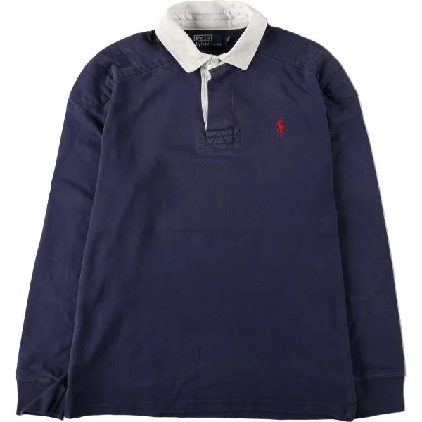 古着 ラルフローレン Ralph Lauren POLO by Ralph Lauren CUSTOM FIT 長袖 ラガーシャツ メンズL相当 /eaa673245