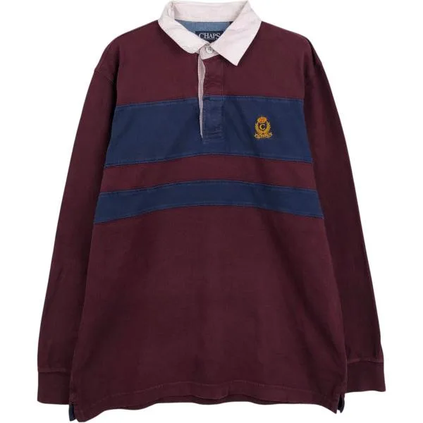 古着 ラルフローレン Ralph Lauren CHAPS チャップス 長袖 ラガーシャツ メンズM相当 /eaa673508