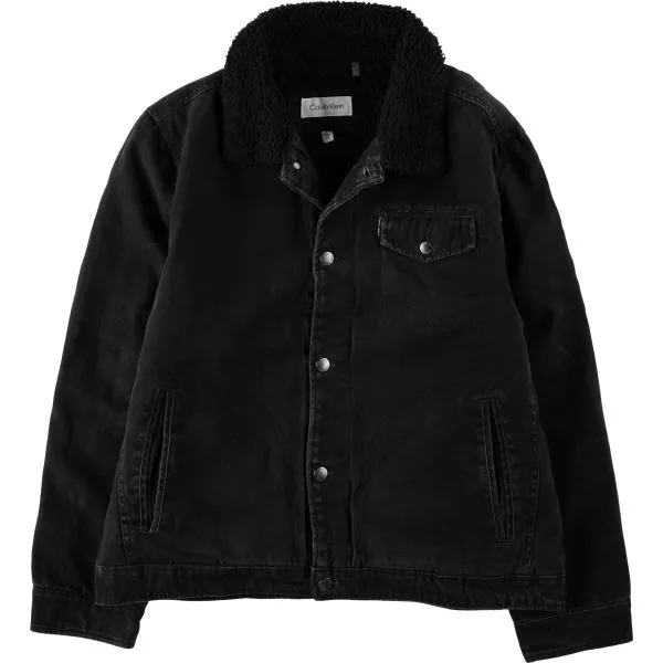古着 カルバンクライン Calvin klein ボアトラッカージャケット 中綿入り ダックワークジャケット メンズL相当 /eaa673767