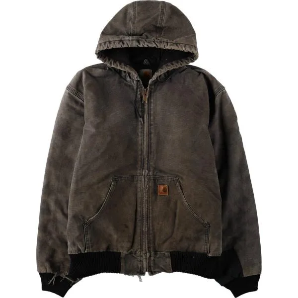 古着 カーハート Carhartt アクティブジャケット 中綿入り ダックフルジップパーカー メンズM相当 /eaa673784