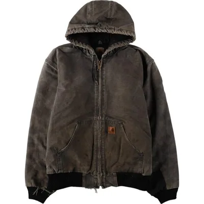 古着 カーハート Carhartt アクティブジャケット 中綿入り ダックフルジップパーカー メンズM相当 /eaa673784
