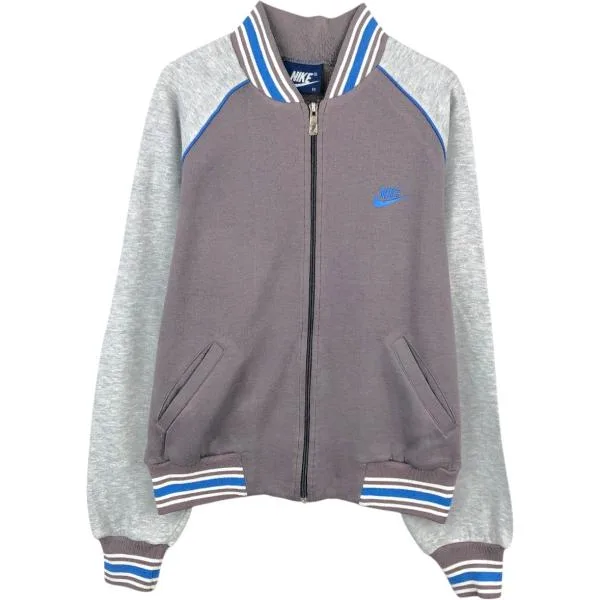 古着 80年代 ナイキ NIKE 紺タグ フルジップスウェットシャツ トレーナー メンズM相当 ヴィンテージ /eaa674007