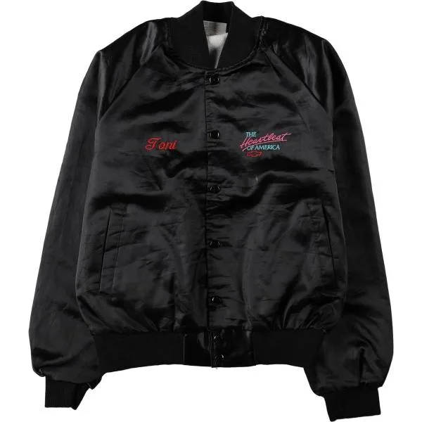 古着 ~90年代 AUBURN ナイロンスタジャン アワードジャケット バーシティジャケット USA製 メンズS相当 ヴィンテージ /eaa674070