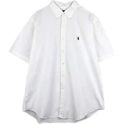 古着 ラルフローレン Ralph Lauren CLASSIC FIT 半袖 ボタンダウンシャツ メンズXL相当 /eaa674507