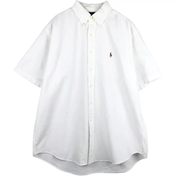 古着 ラルフローレン Ralph Lauren BLAKE 半袖 ボタンダウンシャツ メンズL相当 /eaa674520