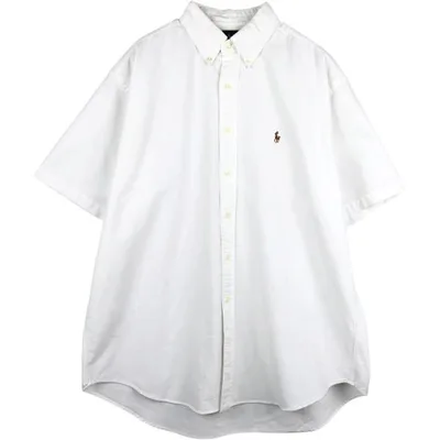古着 ラルフローレン Ralph Lauren BLAKE 半袖 ボタンダウンシャツ メンズL相当 /eaa674520