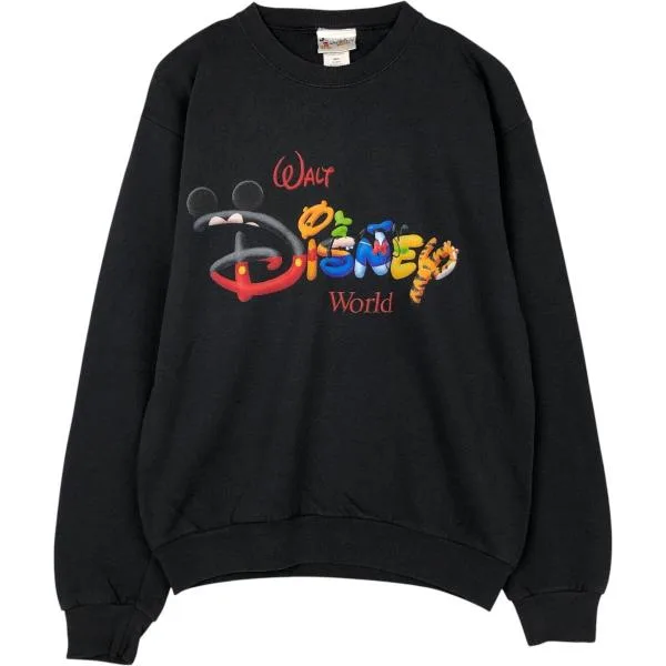 古着 90年代 ディズニー Disney キャラクタースウェットシャツ トレーナー USA製 メンズM相当 ヴィンテージ /eaa674641