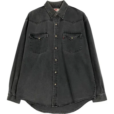 古着 リーバイス Levi's 長袖 デニムウエスタンシャツ メンズL相当 /eaa674893
