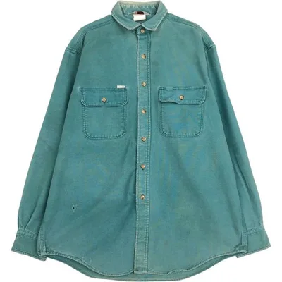 古着 90年代 カーハート Carhartt 長袖 ダックワークシャツ メンズXL相当 ヴィンテージ /eaa674896
