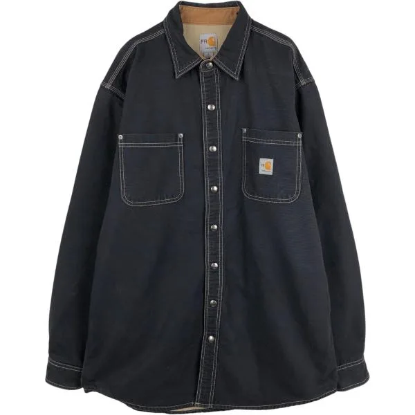 古着 カーハート Carhartt FRシリーズ 長袖 ダックワークシャツ メンズL相当 /eaa674900