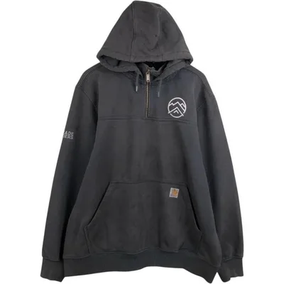 古着 カーハート Carhartt RAIN DEFENDER LOOSE FIT スウェットハーフジップパーカー メンズXL相当 /eaa675303