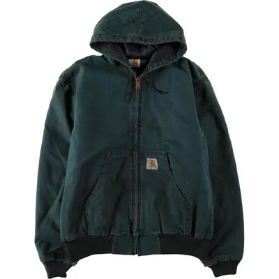 古着 カーハート Carhartt アクティブジャケット 中綿入り ダックフルジップパーカー メンズXL相当 /eaa675581