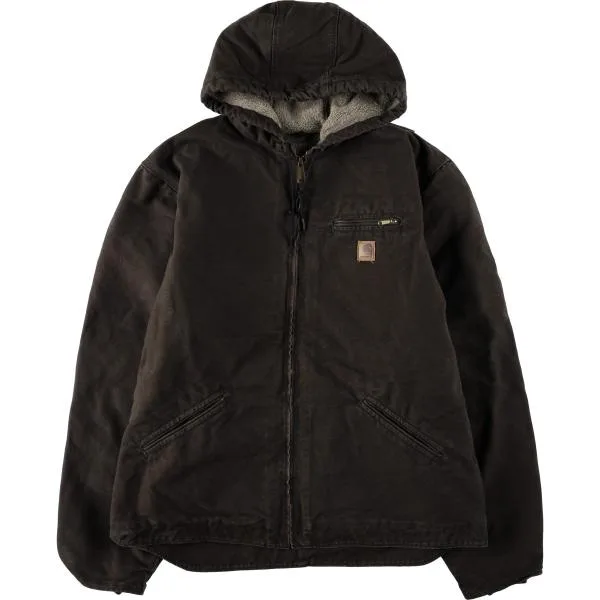 古着 カーハート Carhartt シエラジャケット 中綿入り ダックフルジップパーカー メンズXL相当 /eaa675582